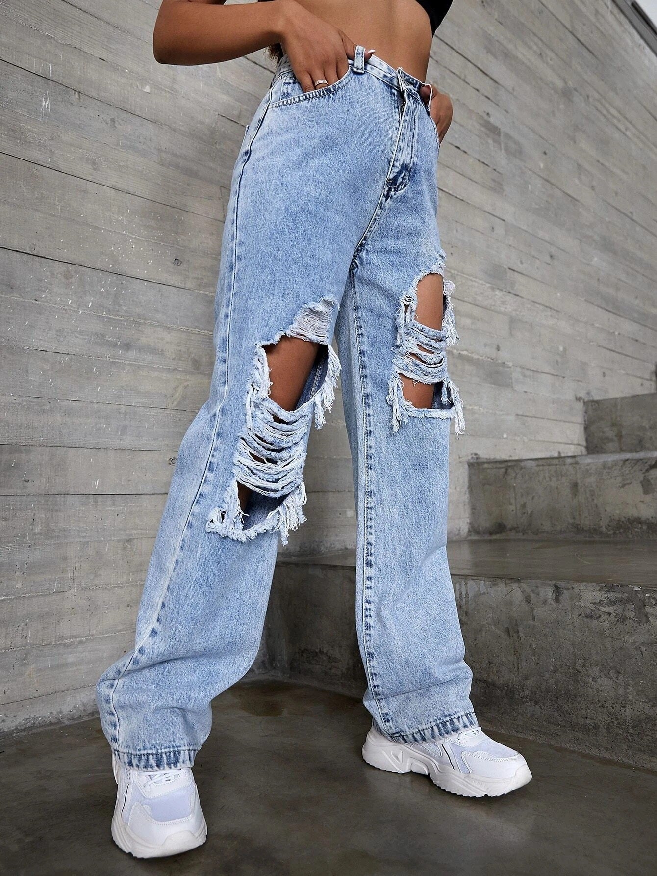 Bright Ripped Jeans