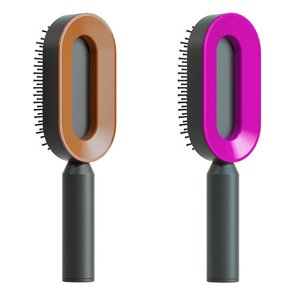 Self Cleaning Hair Brush One-key Cleaning Hair Loss Airbag Massage Scalp Comb Anti-Static Hairbrush