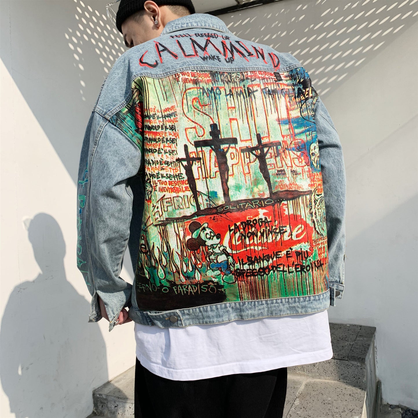 Spray Paint Denim Jacket