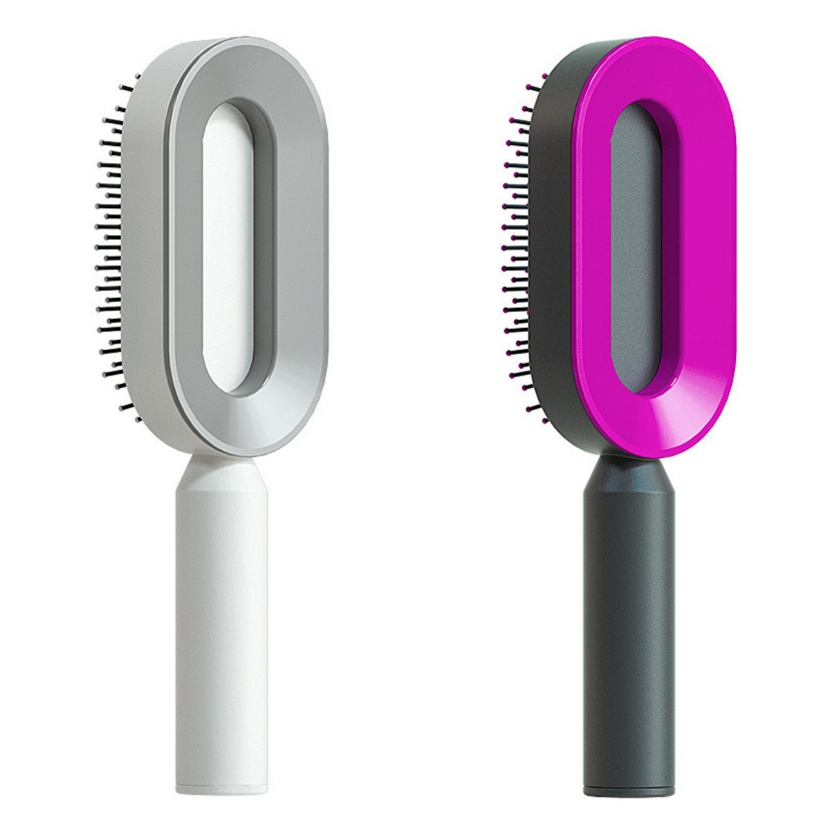 Self Cleaning Hair Brush One-key Cleaning Hair Loss Airbag Massage Scalp Comb Anti-Static Hairbrush