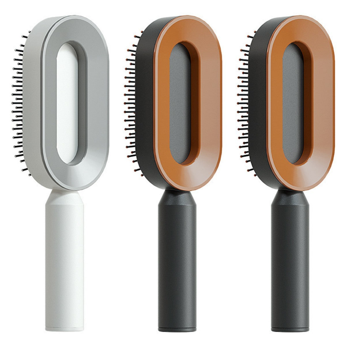 Self Cleaning Hair Brush One-key Cleaning Hair Loss Airbag Massage Scalp Comb Anti-Static Hairbrush