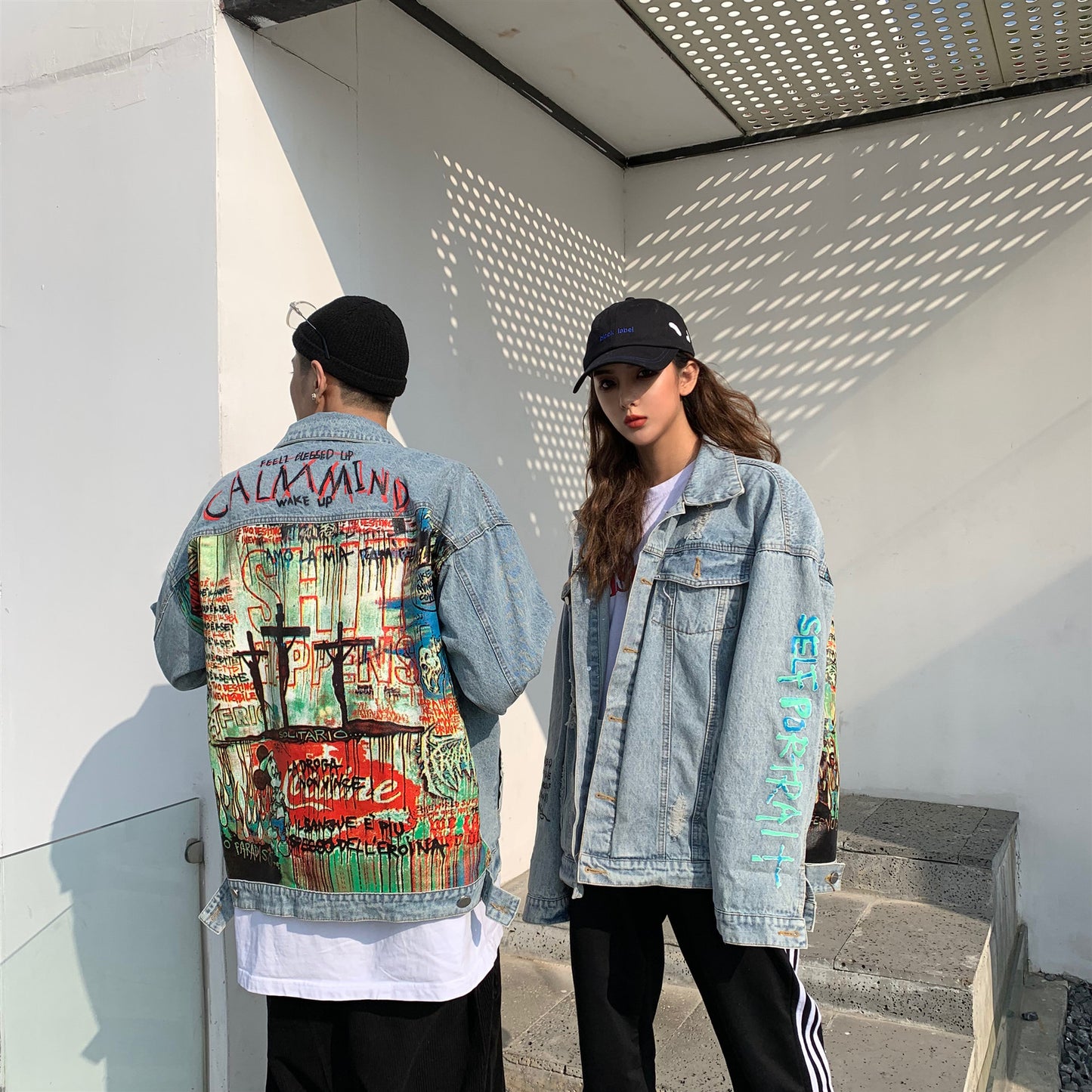 Spray Paint Denim Jacket