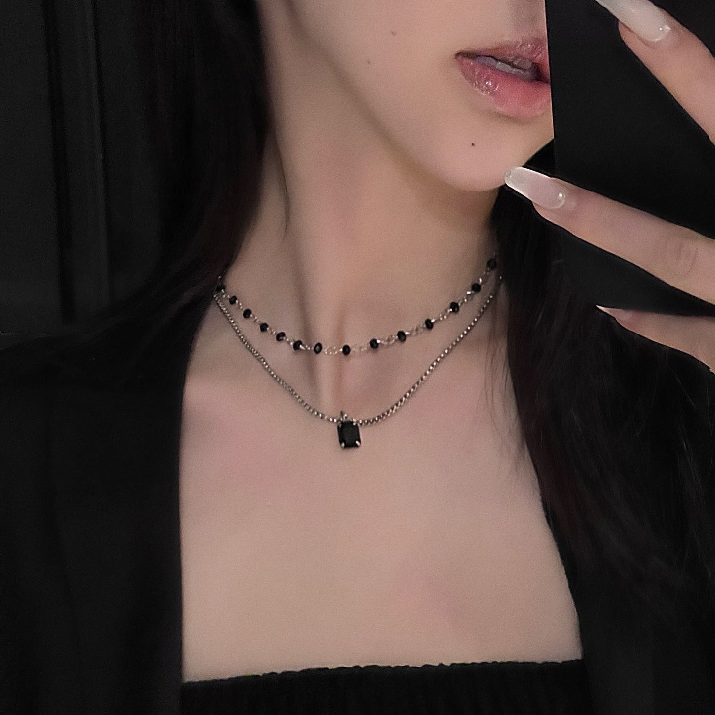 Black Zircon Chain