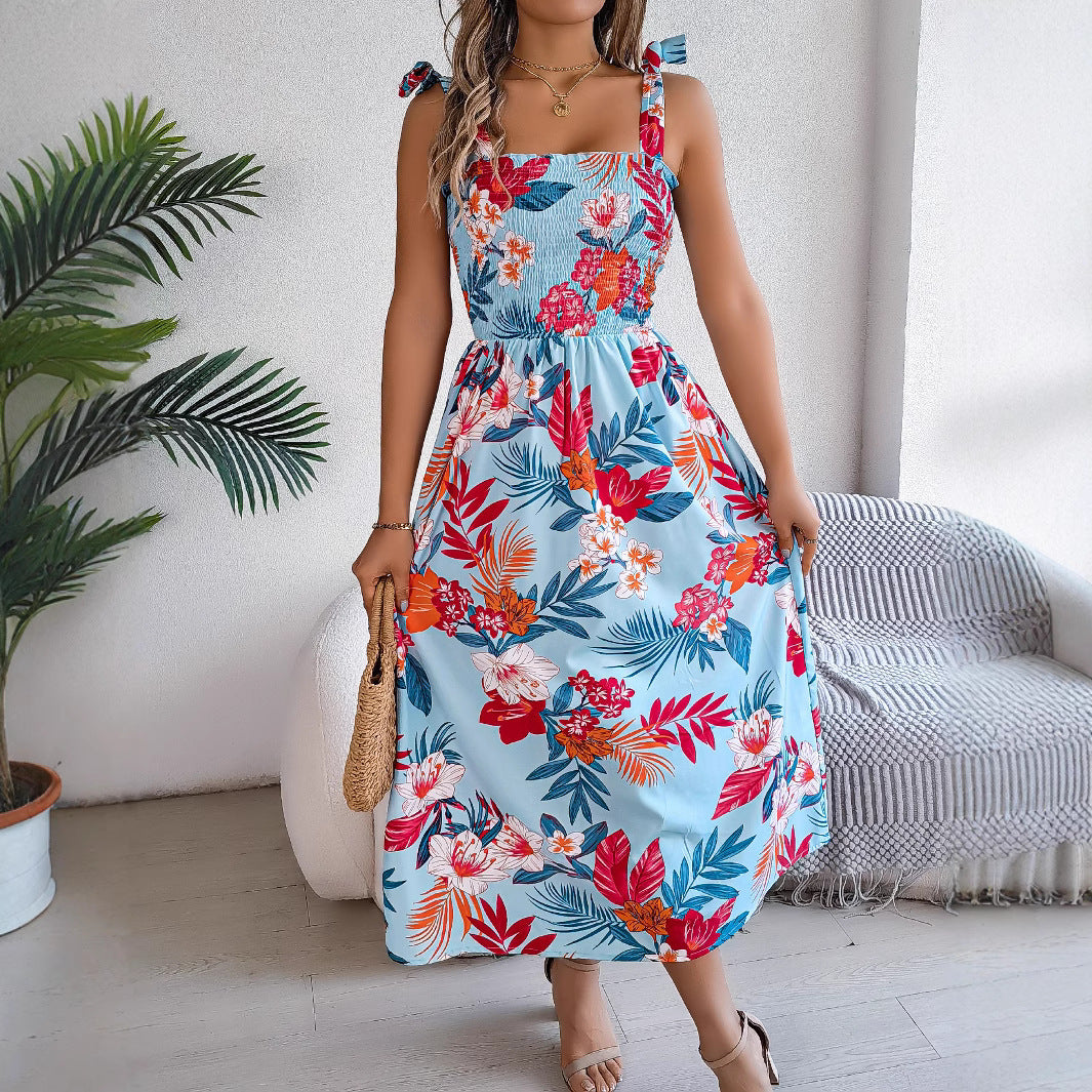 Flower Print Corset Dress