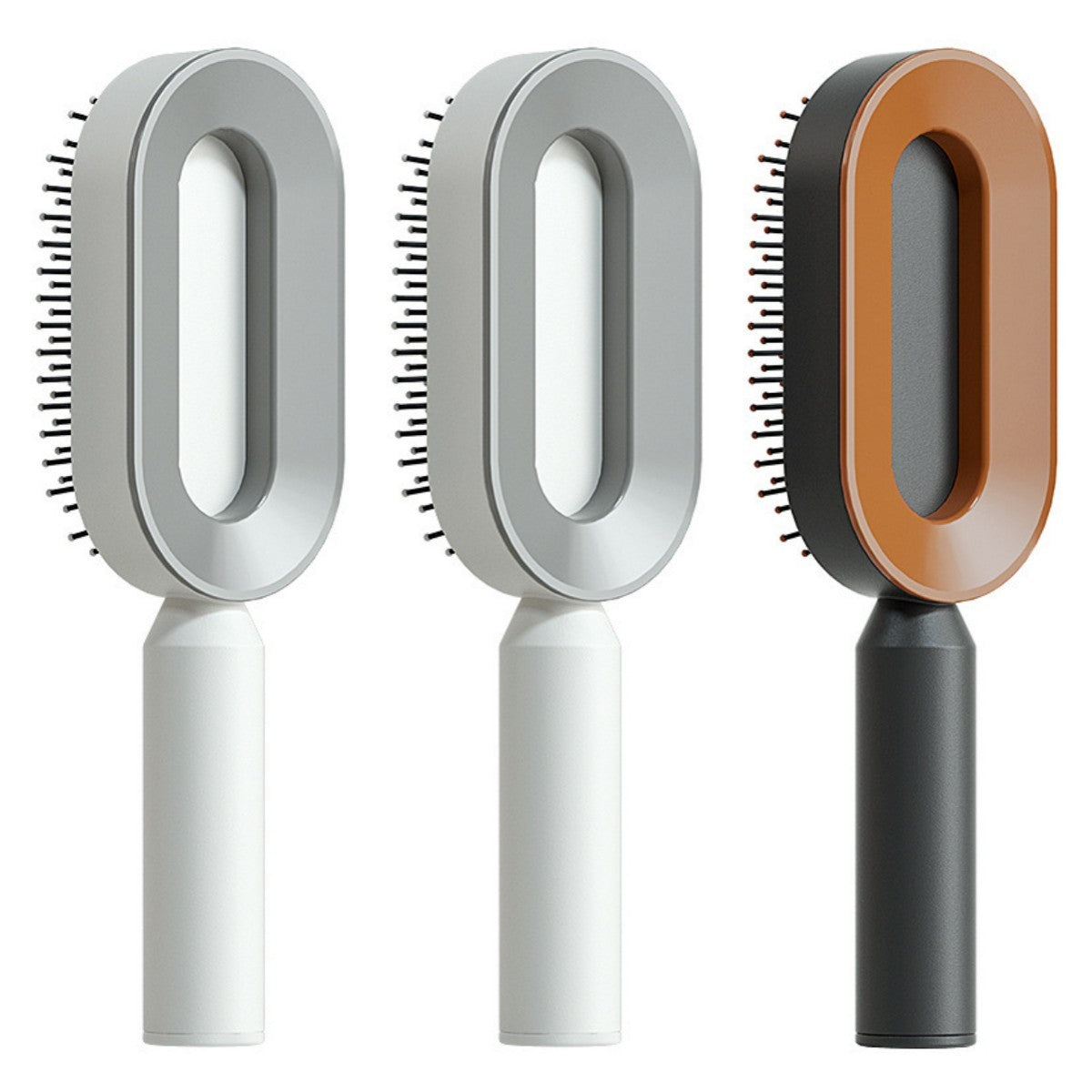 Self Cleaning Hair Brush One-key Cleaning Hair Loss Airbag Massage Scalp Comb Anti-Static Hairbrush