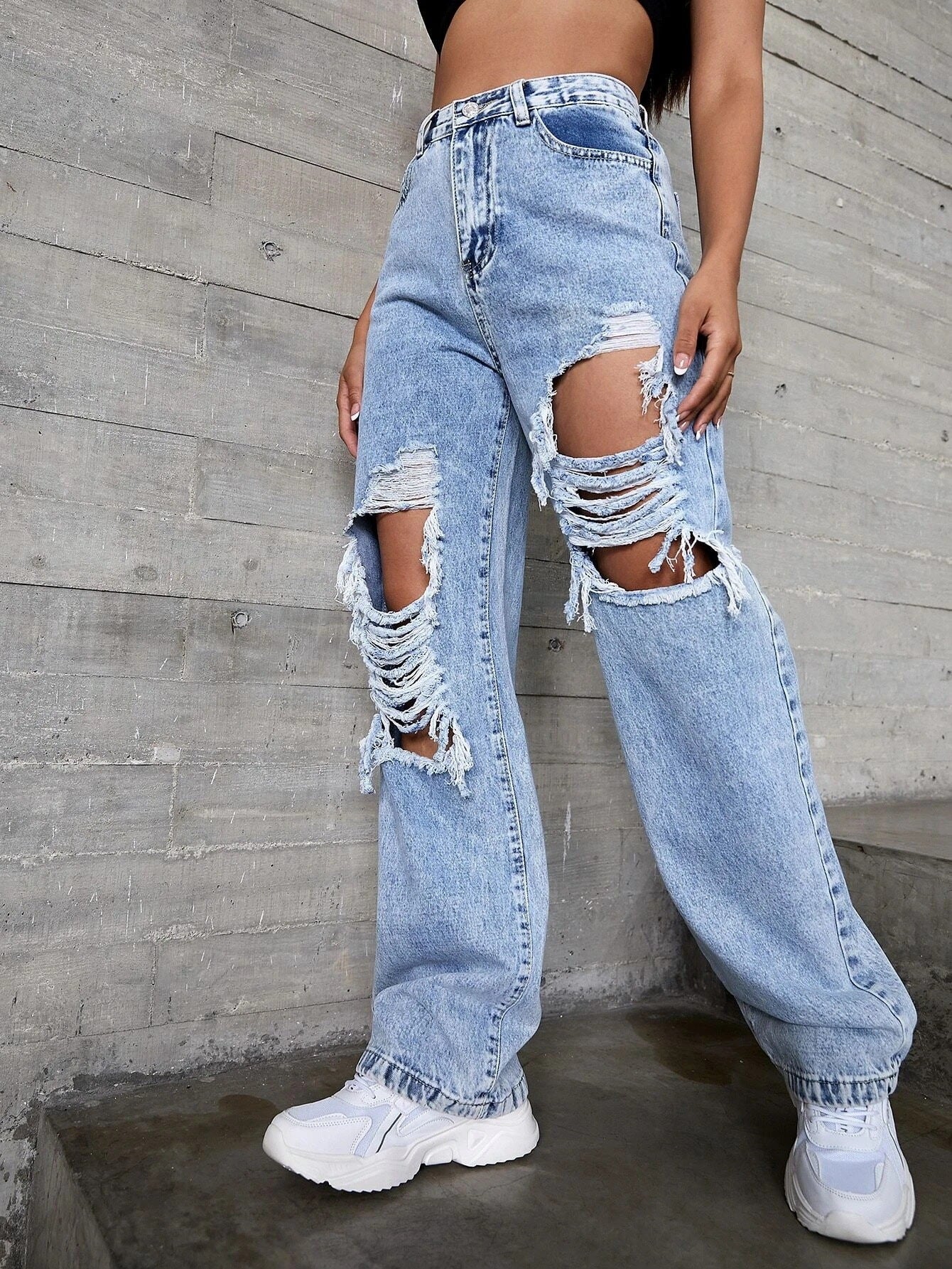 Bright Ripped Jeans