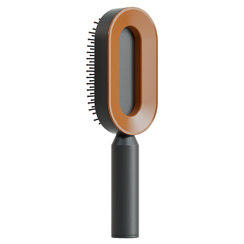 Self Cleaning Hair Brush One-key Cleaning Hair Loss Airbag Massage Scalp Comb Anti-Static Hairbrush