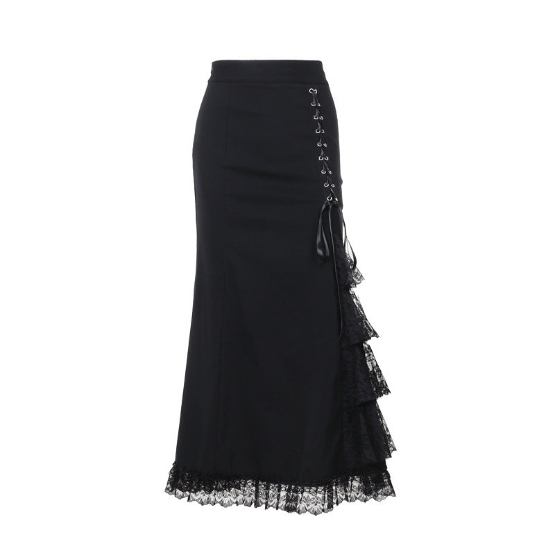 Gothic Lace-up Skirt