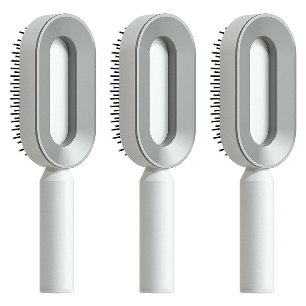 Self Cleaning Hair Brush One-key Cleaning Hair Loss Airbag Massage Scalp Comb Anti-Static Hairbrush