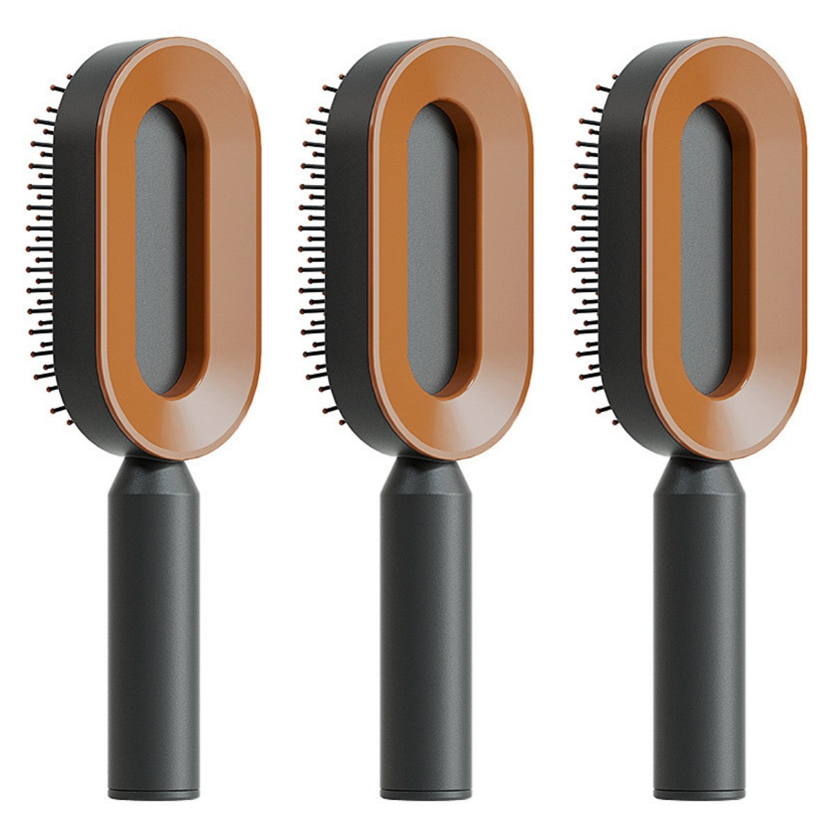 Self Cleaning Hair Brush One-key Cleaning Hair Loss Airbag Massage Scalp Comb Anti-Static Hairbrush