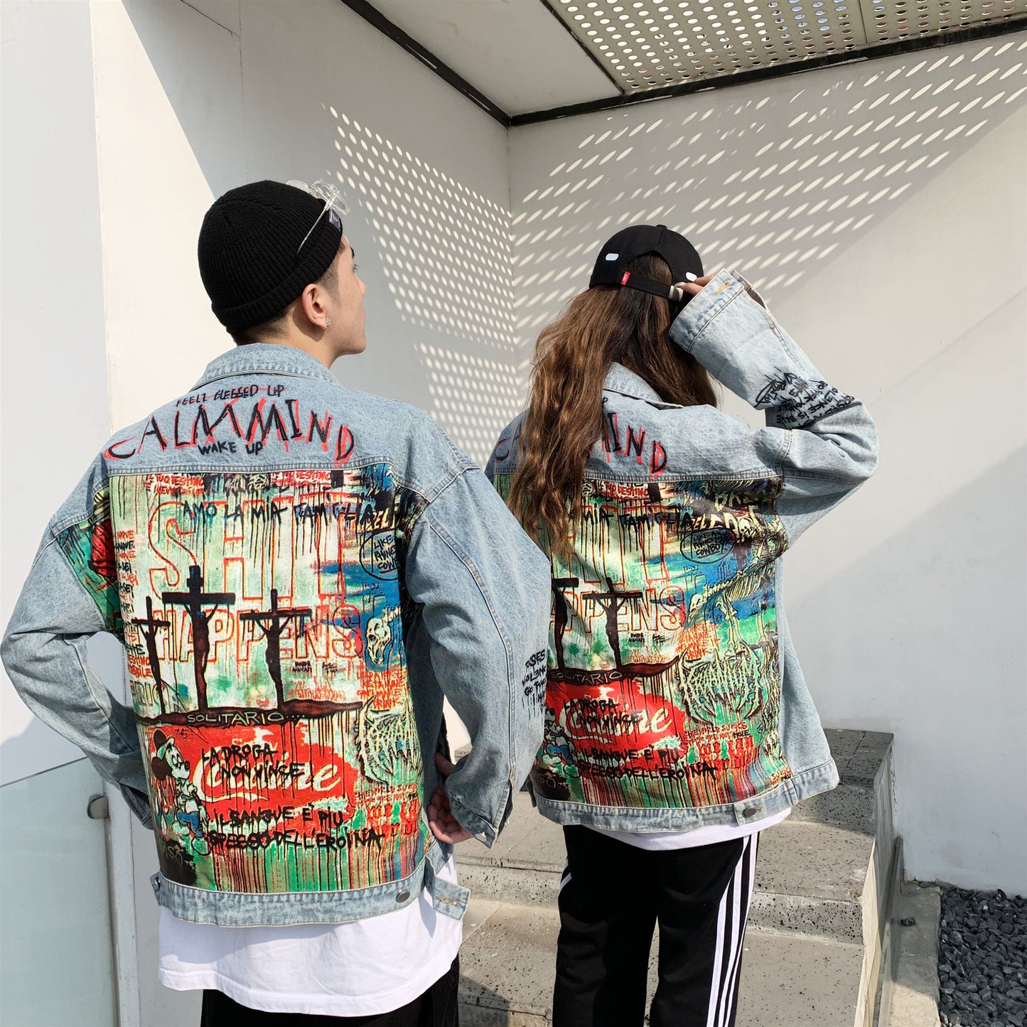 Spray Paint Denim Jacket