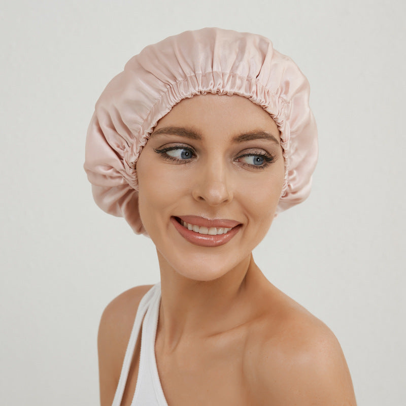 Double Layer Silk Nightcap