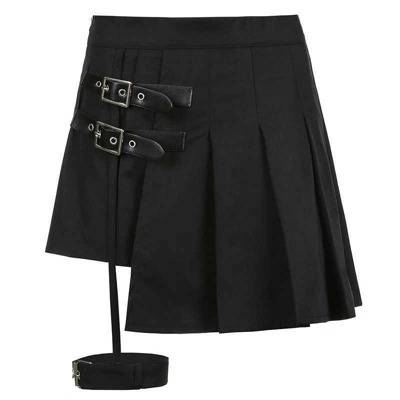 Asymmetric High Waist Skirt