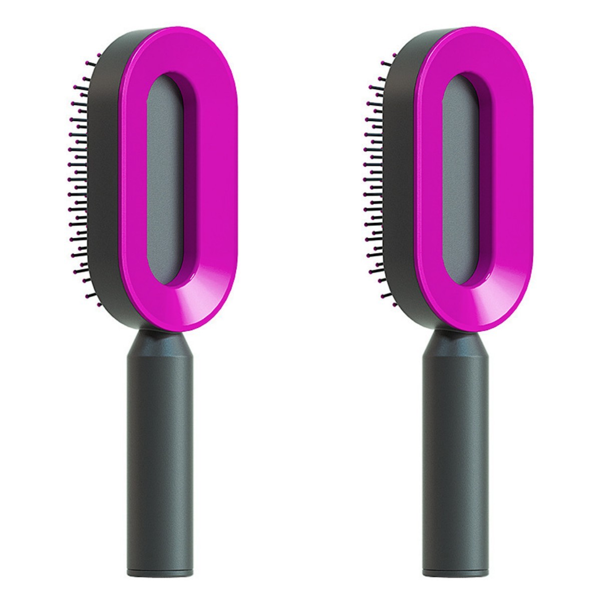 Self Cleaning Hair Brush One-key Cleaning Hair Loss Airbag Massage Scalp Comb Anti-Static Hairbrush