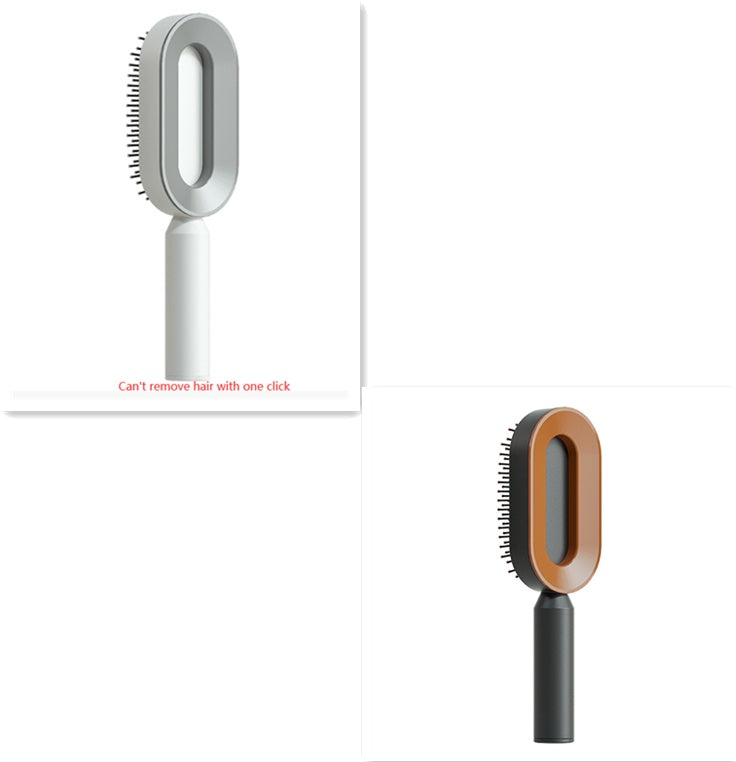 Self Cleaning Hair Brush One-key Cleaning Hair Loss Airbag Massage Scalp Comb Anti-Static Hairbrush