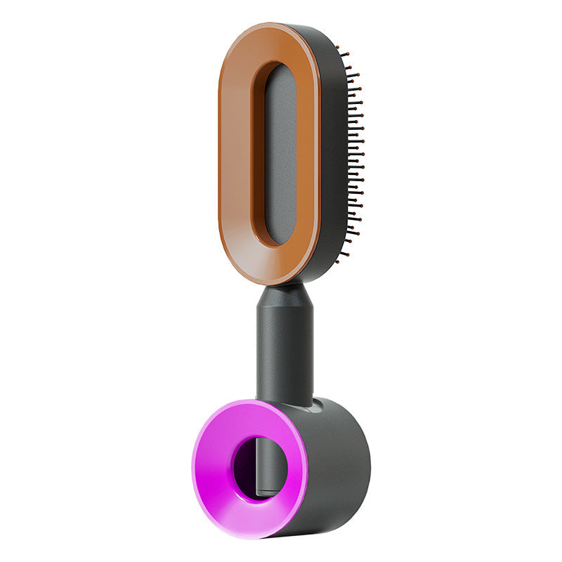 Self Cleaning Hair Brush One-key Cleaning Hair Loss Airbag Massage Scalp Comb Anti-Static Hairbrush